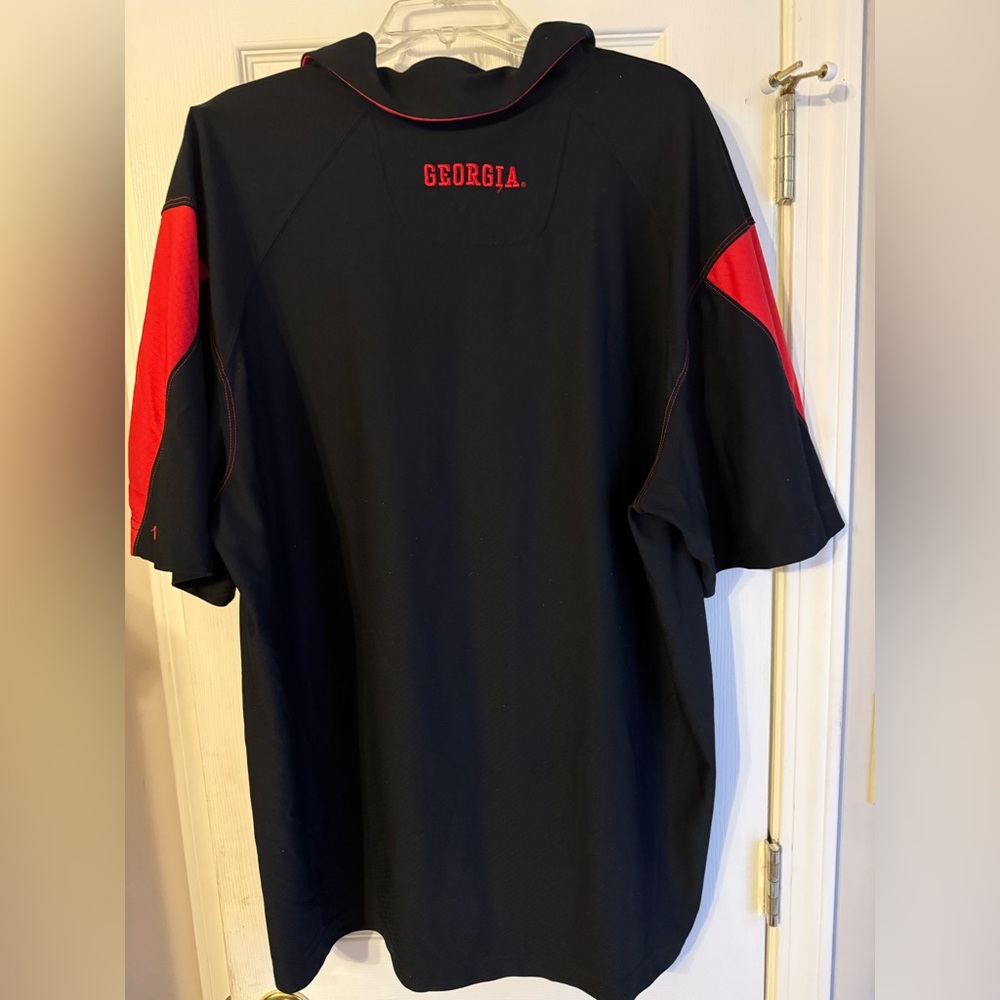 Nike UGA Men's Black and Red Polo Shirt - XXL - Picture 3 of 5